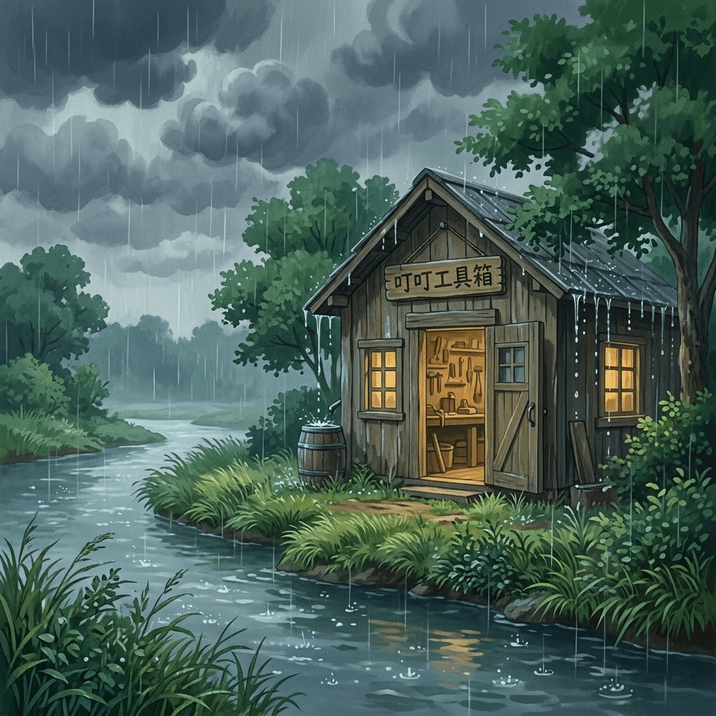 叮叮工具箱：破了洞的小雨傘