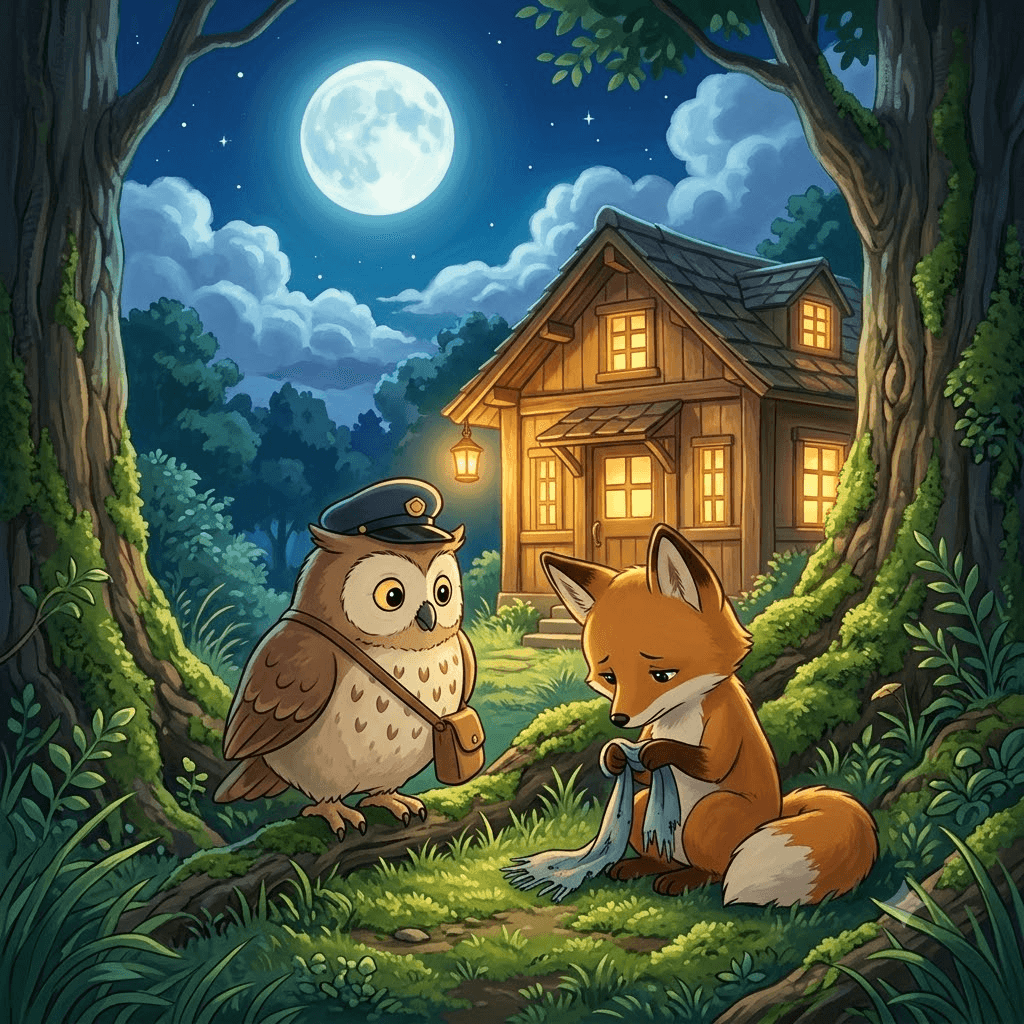 嘟嘟送信 哭臉的信 第 7 頁：露露小小聲地說：
