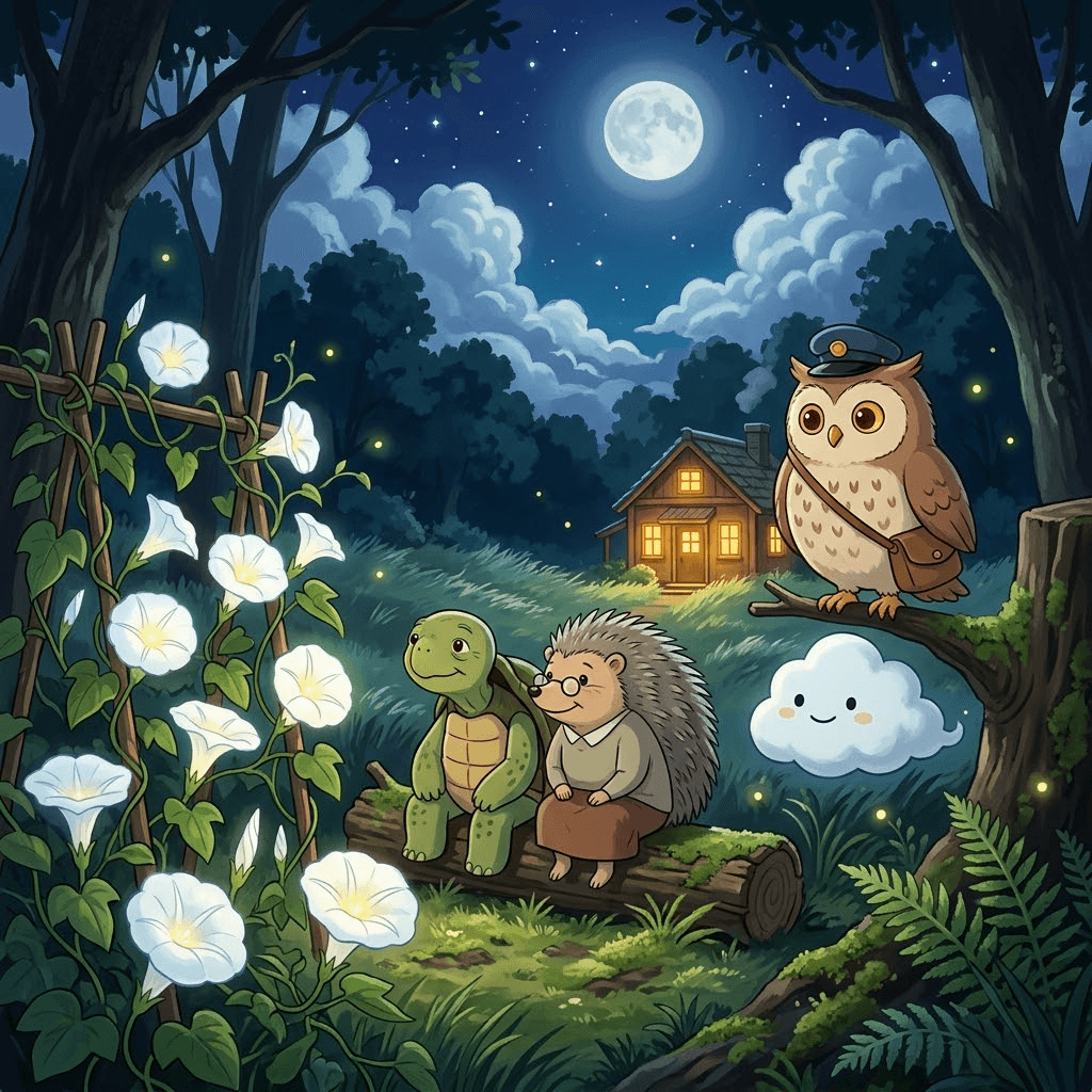嘟嘟送信 睡了好久的信 第 13 頁:月光花,開了。