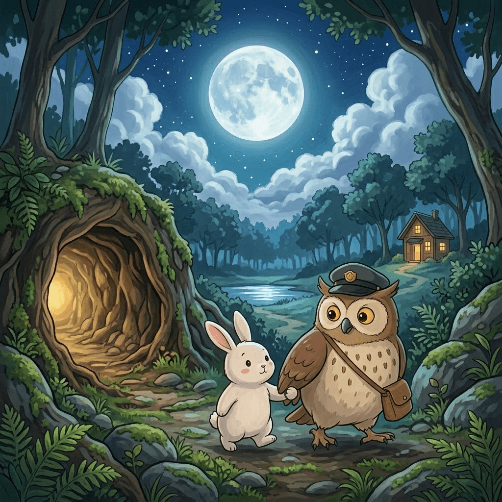 嘟嘟送信 寄給月亮的信 第 10 頁:嘟嘟眨眨眼睛: