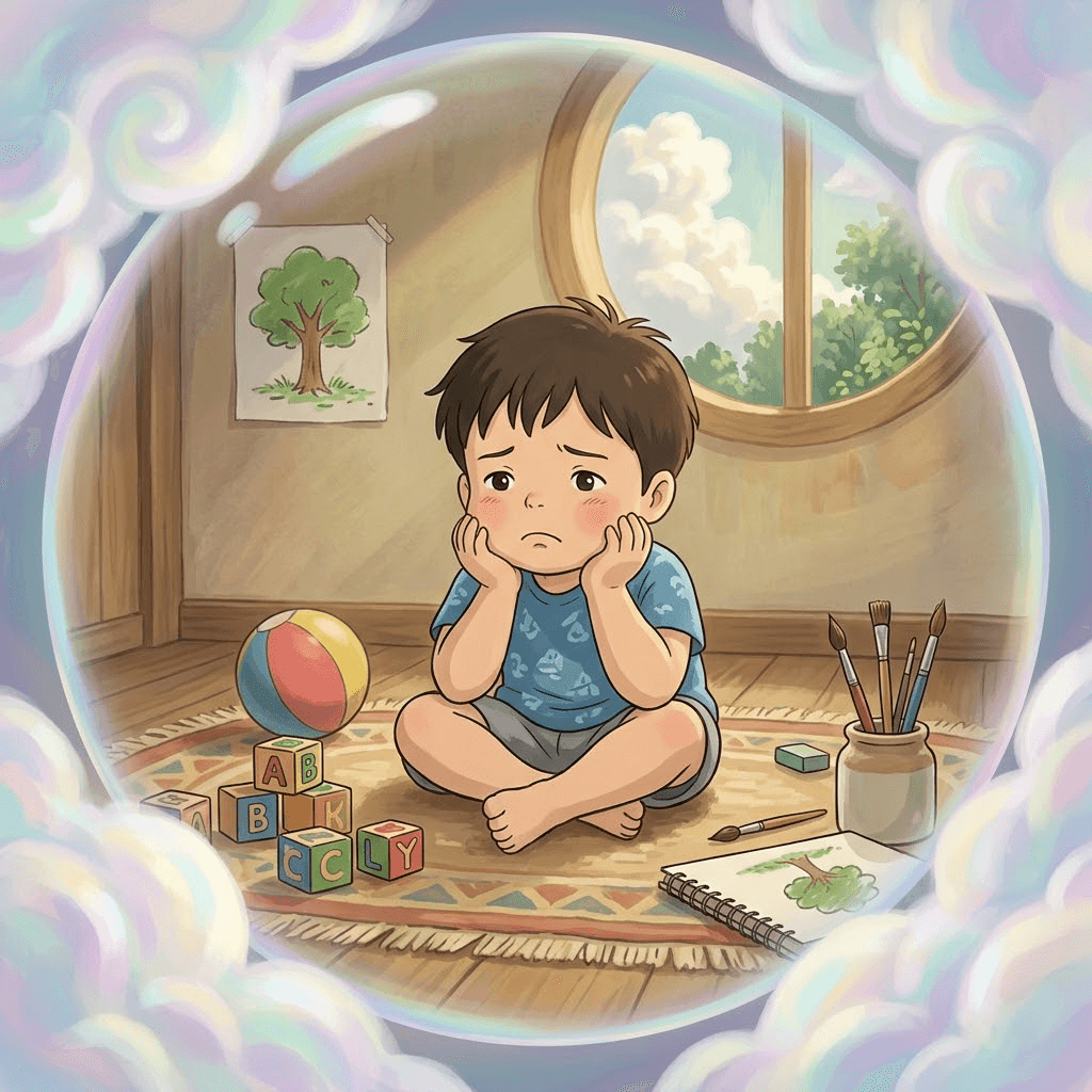 栗子藥局 一直嘆氣的小熊 第 4 頁:「什麼都不想做,可是又好想做點什麼。」