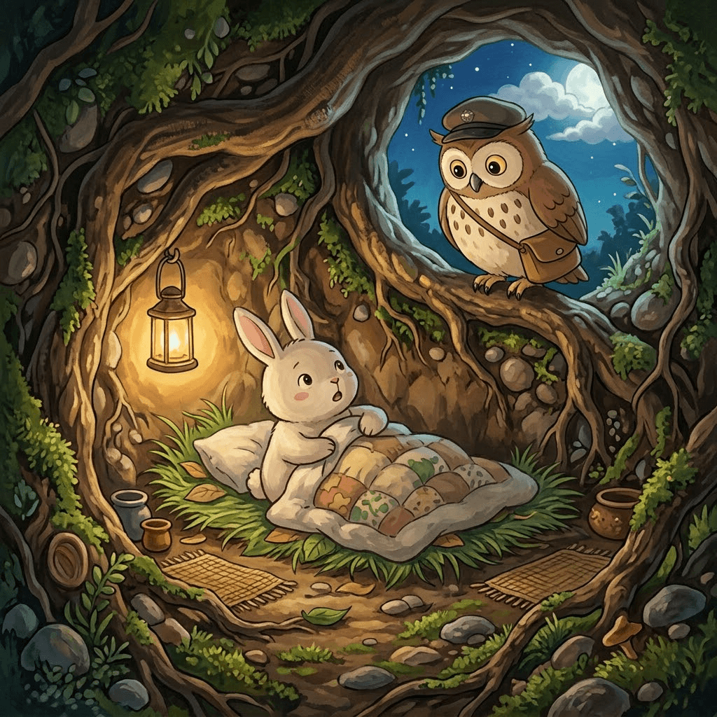 嘟嘟送信 寄給月亮的信 第 8 頁:豆豆小小聲地說: